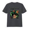 Vintage Sokak Giyimi The Kid LAROI Rapçi Yeşil Neon Şimşek Yıldız Baskılı Hip Hop Müzik Günlük Tişört vintage Yıkanmış moda