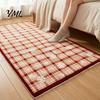 Holiday Area Rug for Living Room Christmas Bedroom Rug, Soft Imitation Cashmere Non-Slip Washable Festive Easy Care Floor Runner Entryway, Room,