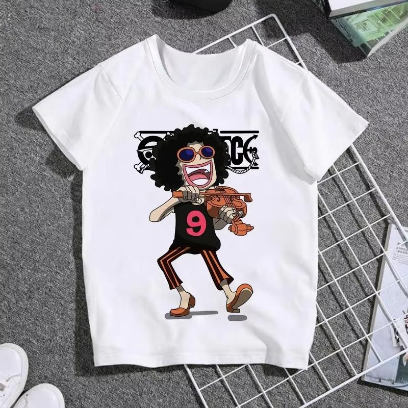 2026 One Piece Printed Cotton Short Sleeve Tshirt Cartoon Mens and Womens Summer Casual Jacket Y2K Tshirt