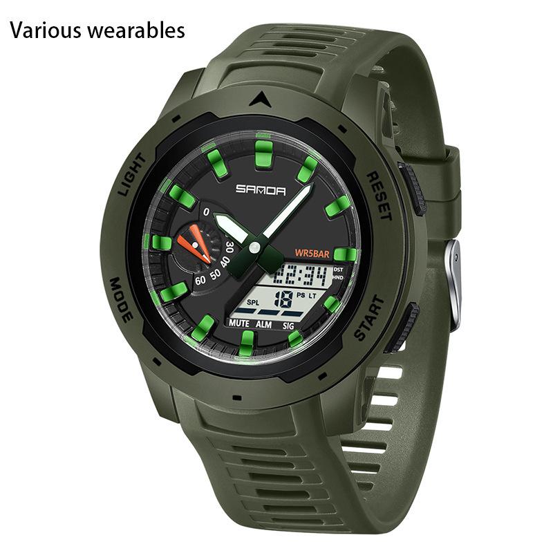 

Электронные часы Электронные кварцевые часы Студенческие универсальные модные многофункциональные светящиеся электронные часы