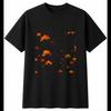 Psychedelic Beech Tree Mens T-Shirt Nature Black 100% Cotton Plant Printed