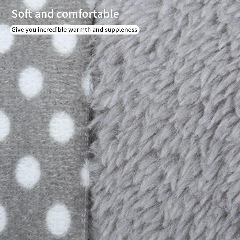 Dot Pattern Electric Hot Water Bag 500W 220V Rechargeable Winter Hand Warmer Double Insert for Cold Weather Comfort