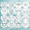 16 Pieces Face Body Painting Stencils Makeup Templates for Party