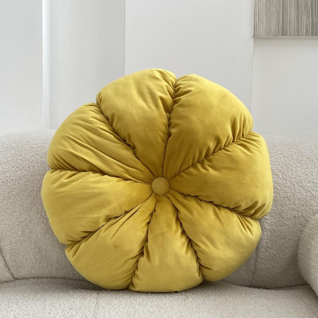 Scandinavian Style Pumpkin Cushion With Polyester Cover For Living Room And Office Decor