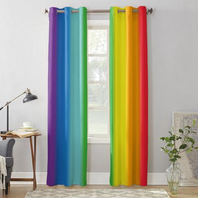 Schlafzimmer Küche Vorhang Regenbogen Streifen Fenster Vorhänge Vorhänge für Wohnzimmer Dekorative Artikel