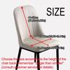 Leaf Pattern Curved Chair Cover Stretchable Elastic Band Restaurant Stool Cover Soft Dust-proof Chair Seat Slipcovers Home Decor
