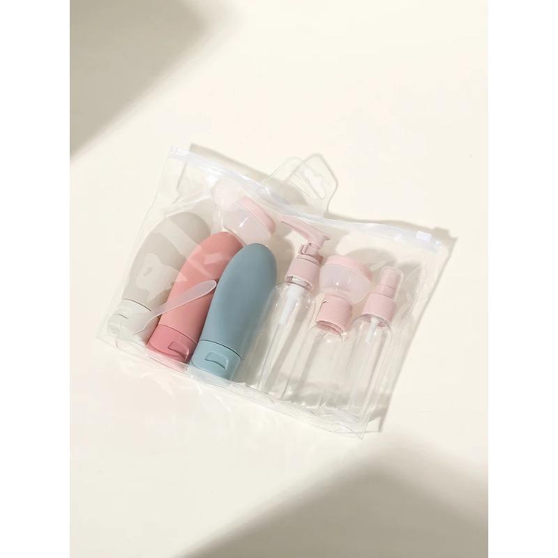 

Набор флаконов для духов, многоразовый спрей, лосьон, шампунь, трубка для душа, наполнитель для розлива, косметический контейнер для жидкости для путешествий, портативный инструмент Other&Plastic