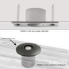Magnetic Door Stopper Anti-collision Hidden Floor Mounted Door Stop  Stainless Steel Door Stop Mute for Home Office Hotel