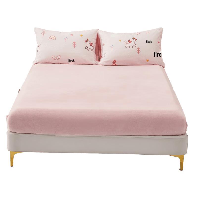 Mercury Children s Milk Velvet Fitted Sheet 120x195cm