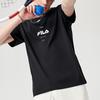 Fila Fusion Logo Print Breathable Color Block Short Sleeve T-Shirt Men Tops Deep-Black T11M121101F-BK