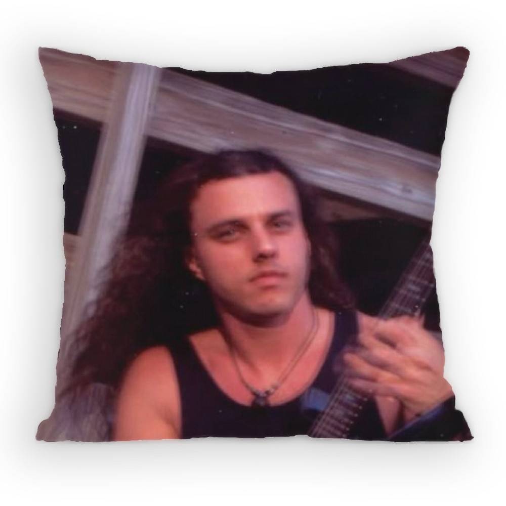 

Metal Band DDeath Chuck Schuldiner Pillow Case Sofa Living Room Bedroom Headboard Backrest Cushion Square Cushion Nap Time 30x30 cm