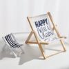 Mediterranean Wooden Mini Beach Chair Ornament - Children's Room Decor Accessory and Gift