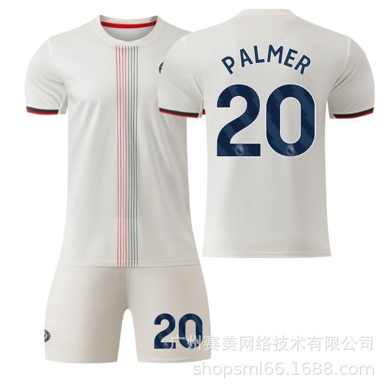 26 Football Uniform No. 10 Palmer Jersey 8 Enzo 24 Chelsea Away Suit Men's 20
