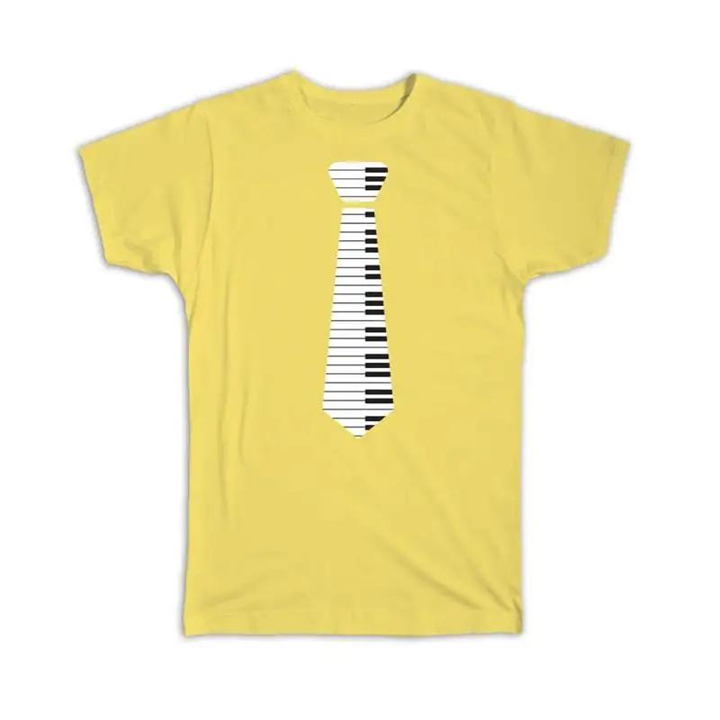 Keyboard Tie Musician Card Poster Father Friend Abstract T Shirt