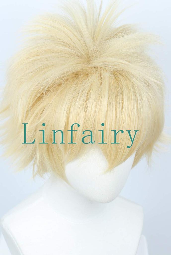 Linfairy Bakugo Cosplay Costume L120 Festival Wig Wig, Heat-Resistant, Accessory,
