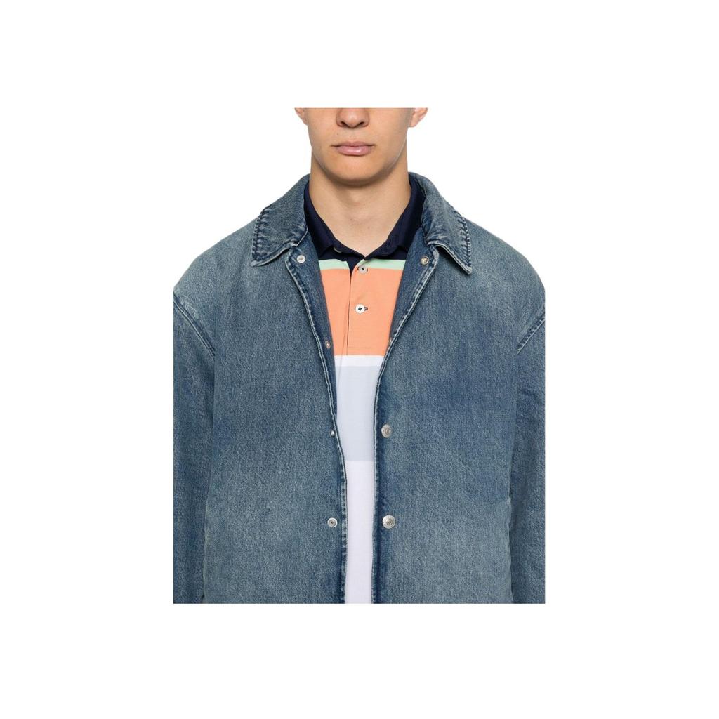 Levis Button-Down Solid Fit Long Sleeve Jacket Men jackets Blue A8561-0001