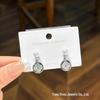 Sterling Silver Clover Stud Earrings with Freshwater Pearls and Mother-of-Pearl Inlay