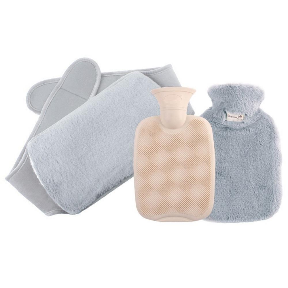 1000/2000ml Warm Water Bag Plush Cover Water-filling Hot-water Bag Foot Warmer Hot Water Bag Home