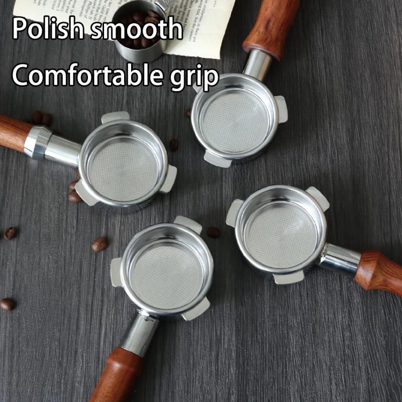 Heat Resistant Ergonomic Coffee Machine Portafilter 54mm Replacement Handle with Stainless Steels Basket for BES 870/875