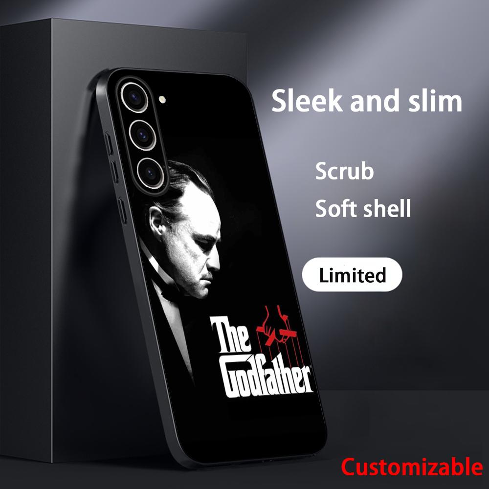 The Godfather Classic Movie Posters Phone Case For Samsung Galaxy S26 S25 S24 S23 S22 S21 Plus Ultra Note20 Soft Black
