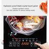 2200W Waterproof Timer Crystal Heating Panel Hotpot Cooktop Stove Touch Screen Electric Induction Cooker