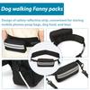Hands Free Dog Leash for Running Walking Reflective Leash with Waist Bag Retractable Traction Rope for Running Walking Jogging
