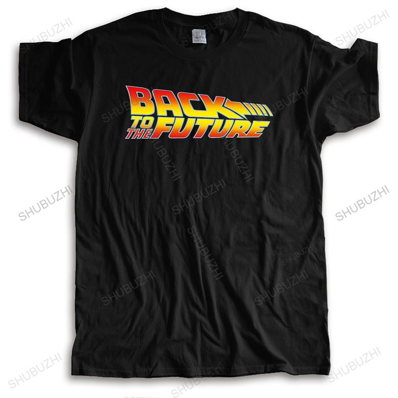 homme luxury cotton streetwear T shirt short sleeve Back To The Future Movie Logo casual teeshirt High Quality for Unisex tshirt