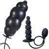 Expandable Anal Expandable Up To Bottom Flexible Anal Split Black Plug, 120mm, Suction, Plug, Bendable, Type, Silicone,