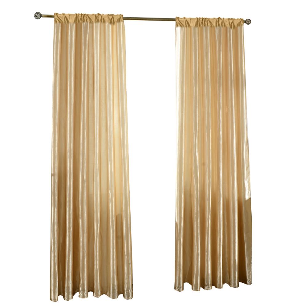 1pc Solid Color Contemporary Simple Sheer Curtain, Lightweight Semi-Transparent Partition Curtain, Curtains for Living Space