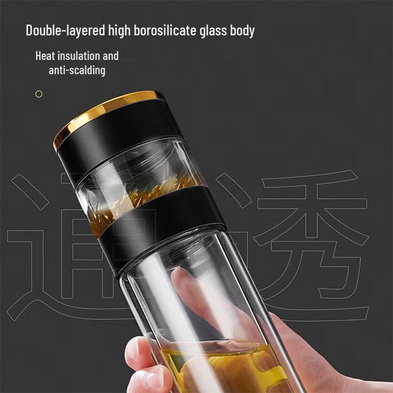 Shangheng SHZH-BLB04 Smart Temperature Double-Layer Glass Cup