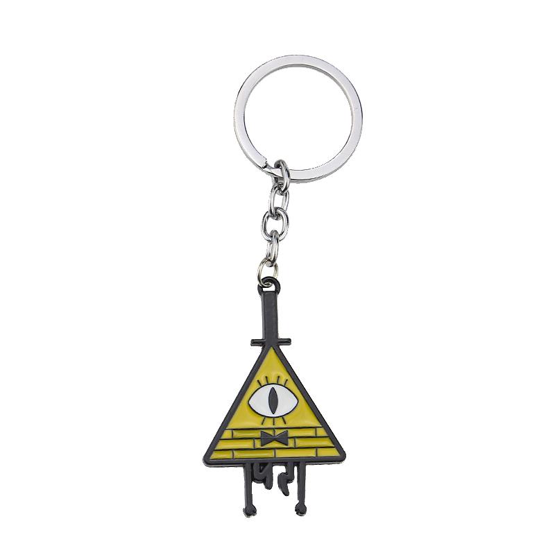 Anime Gravity Falls Cijfer Sleutelhanger Mysterieuze Stad Stanley Pines Dipper Mabel Dierenriem Dagboek Metaal Emaille Sleutelhanger Sleutel Speelgoed