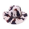 Ethnic Style Cow Top Hat Men And Women American Western Style Dick Denim Hat Personalized Trend Decorative Jazz Hat