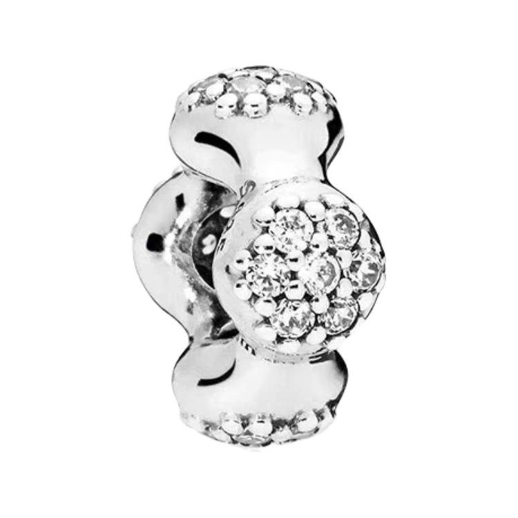 Pandora Love Pod Original Design 925 Sterling Silver Crystal Square Zirconia Pendant Unisex pendant 797292CZ Box