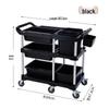 Sule Heavy Duty Restaurant Bussing Cart with Double Handles