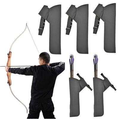 Arrow Quiver Arrow Waist Bag Holds 15-20 Arrows Arrow Shoulder Bag Adjustable Strap Arrow Holder Bag for Target Exercise