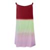 Women Fashion  Gradient Print Sleeveless Spaghetti Maxi Dress