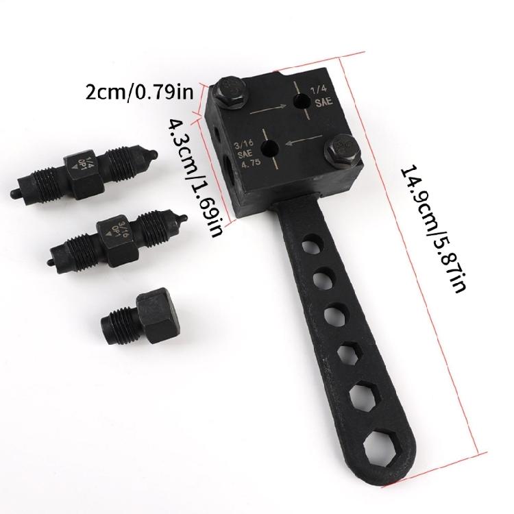 Vehicle Brake Flaring Kit Efficient Brake Line Replacement Engineered Metal Structure Facilitates for Auto Repair Tasks