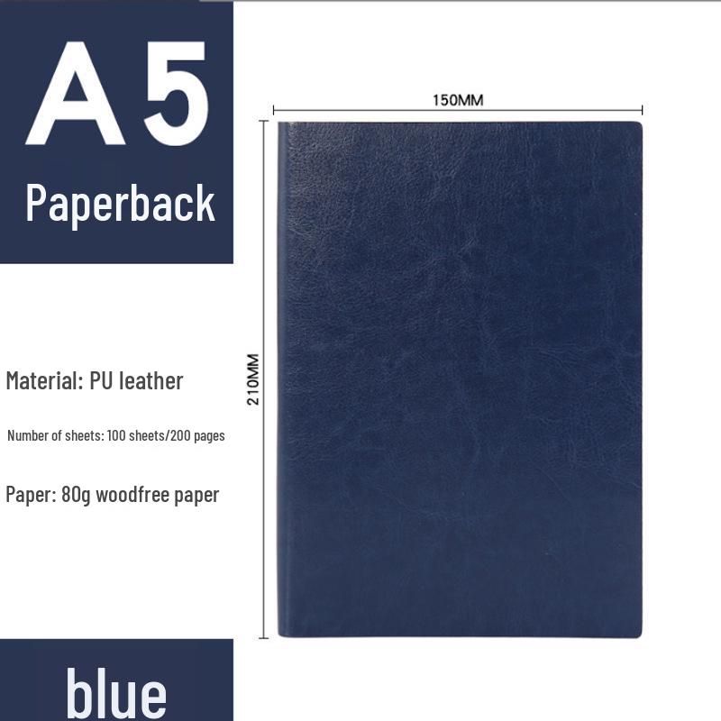A5 Notitieboek met Aangepast Logo van Zacht PU Leer Schapenvacht voor Kantoorvergaderingen