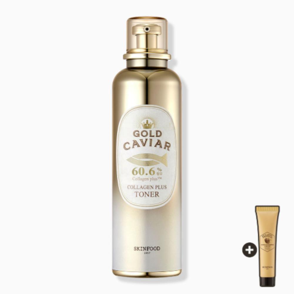 

Skinfood Gold Caviar Collagen Plus Toner 120ml [Includes 15ml Barrier Cream]