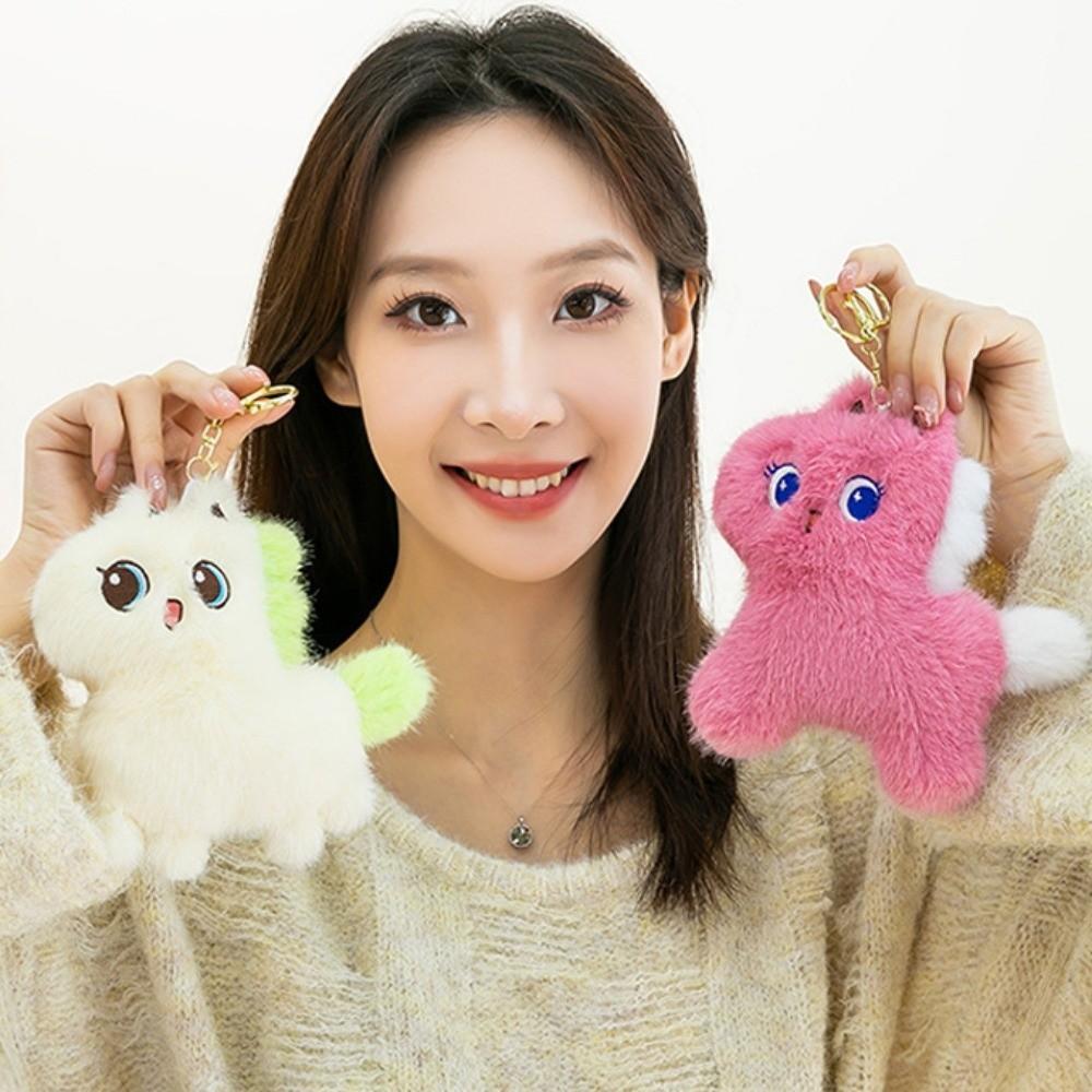 PP Cotton Horse Plush Keychain Press To Sound Horse Plush Doll Keyring  Year of Horse