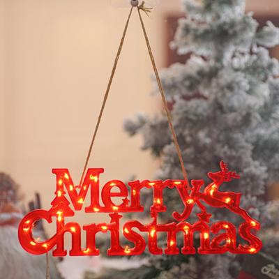 Christmas Ornament Merry Christmas Sign Light DIY Wreaths Windows Doors Bright Sparkling Holiday Decoration
