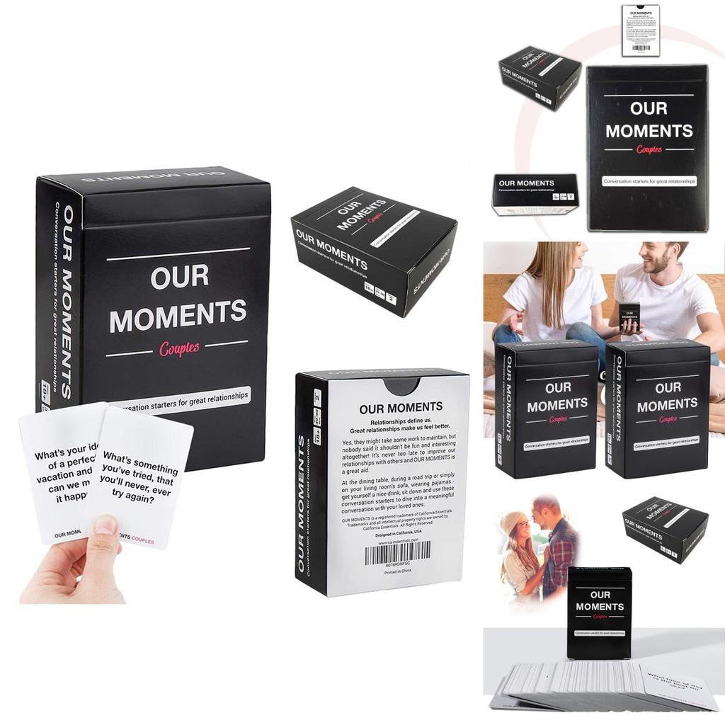 Our Moments Romantic Couples Board Game With 100 Thought-provoking Cards