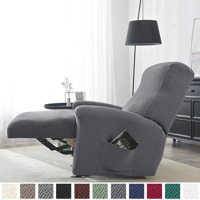 Pokrowiec na fotel w stylu Split żakardowe fotele do masażu obejmuje Stretch elastan leżak kanapa Sofa narzuty leniwy chłopiec pokrowiec na krzesło
