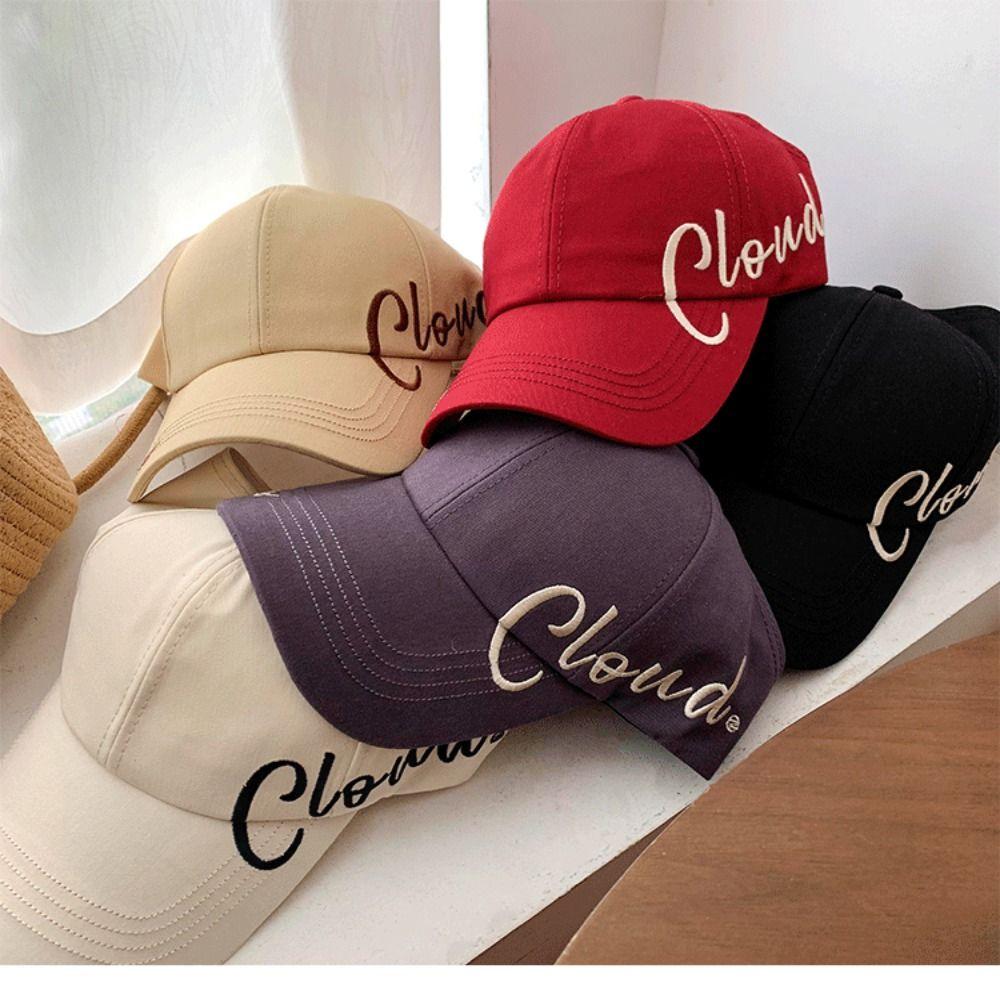 Sun Protection Peaked Cap Solid Color Sun Hat Fashion Baseball Cap