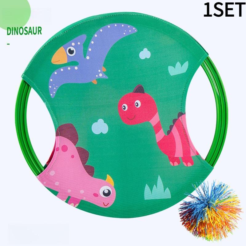 1SET Children's Tray, Elastic Ring, Parent-child Interaction, Throwing and Receiving, Kindergarten Sensory Training Equipment, Outdoor Sports Games
