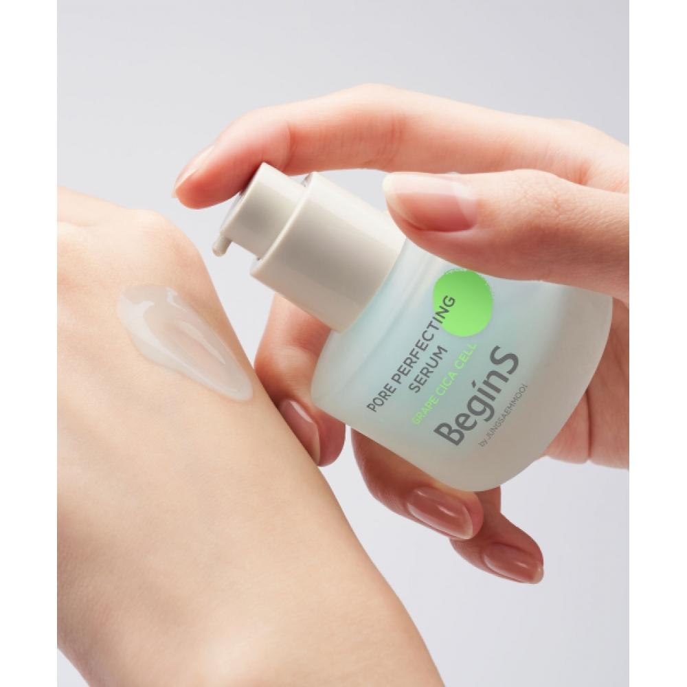 Begins Porenperfektionierendes Serum 30ml Aqua Creme 5ml + Aqua Toner 15ml Gratis