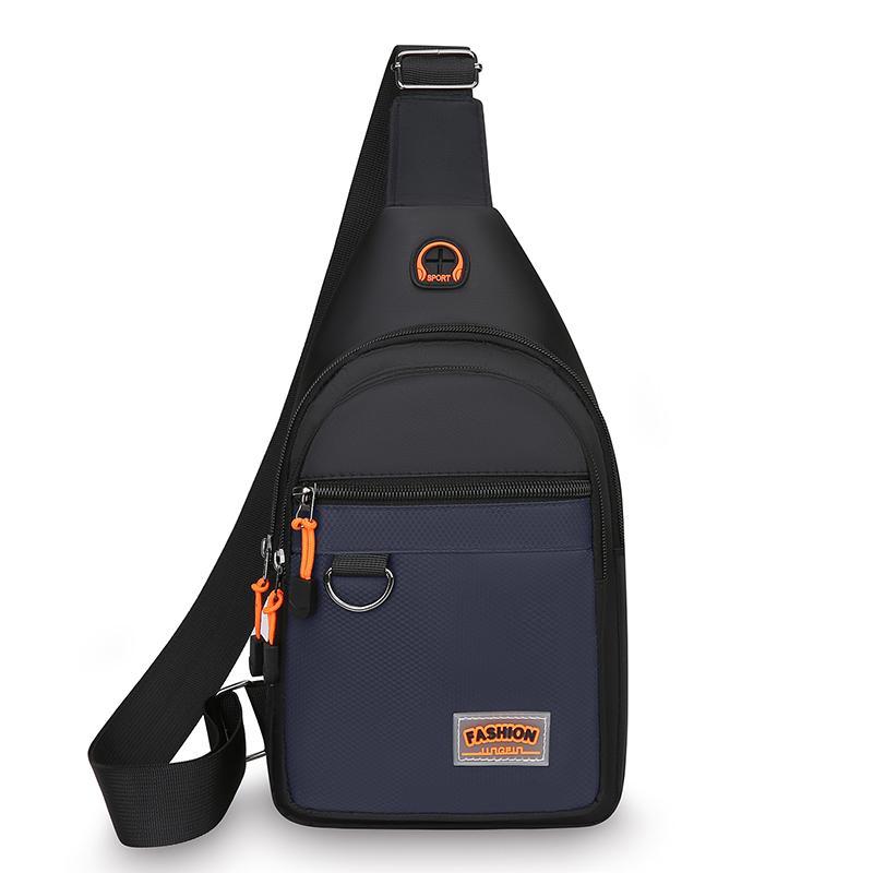 Men's One Shoulder Crossbody Bag – Large Capacity Chest Pack for Outdoor Sports & Cell Phone Storage