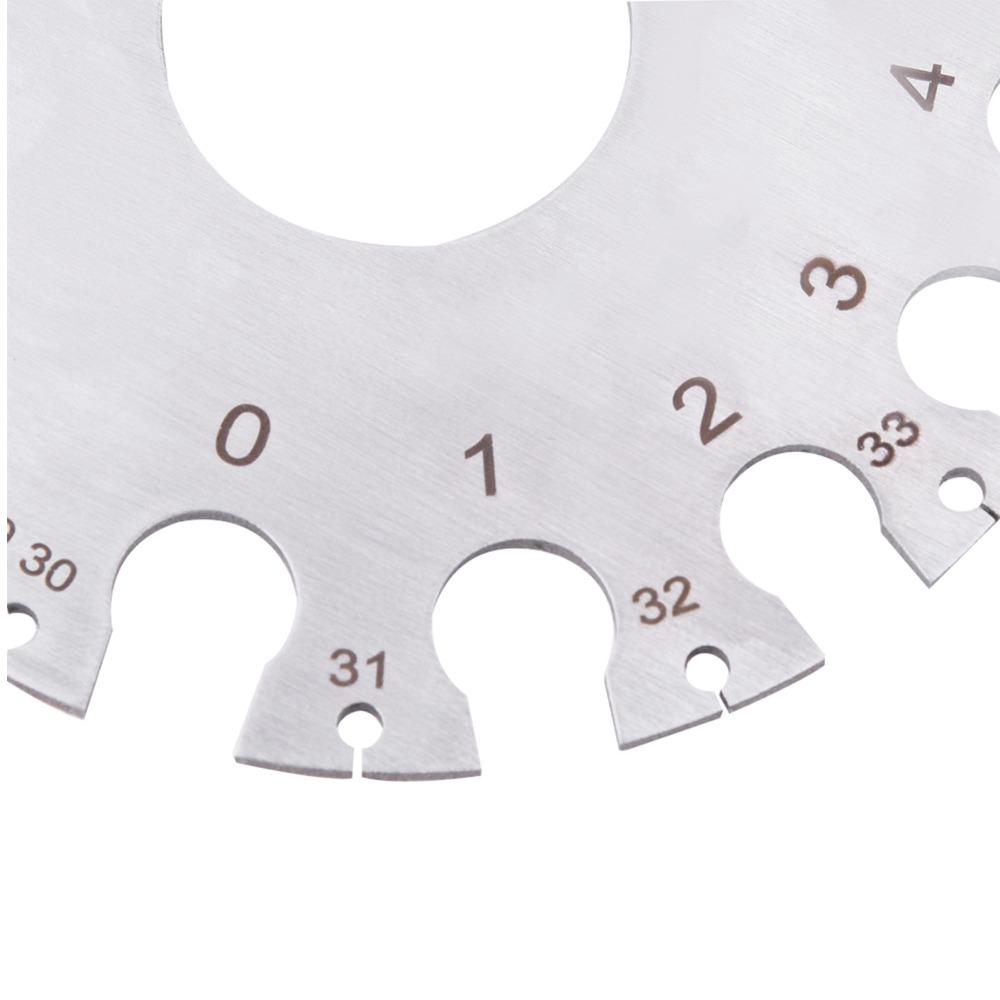 Stainless Steel Thickness Gauge  for Wire, Sheet Metal, Paper, Leather, Wood