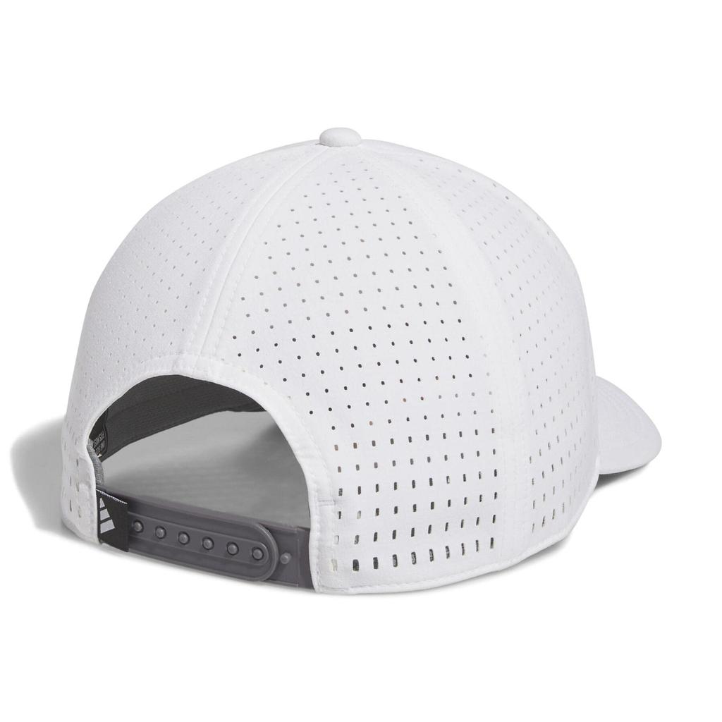 Adidas Golf Punching Free Size Men's Water-Repellent Cap, White,