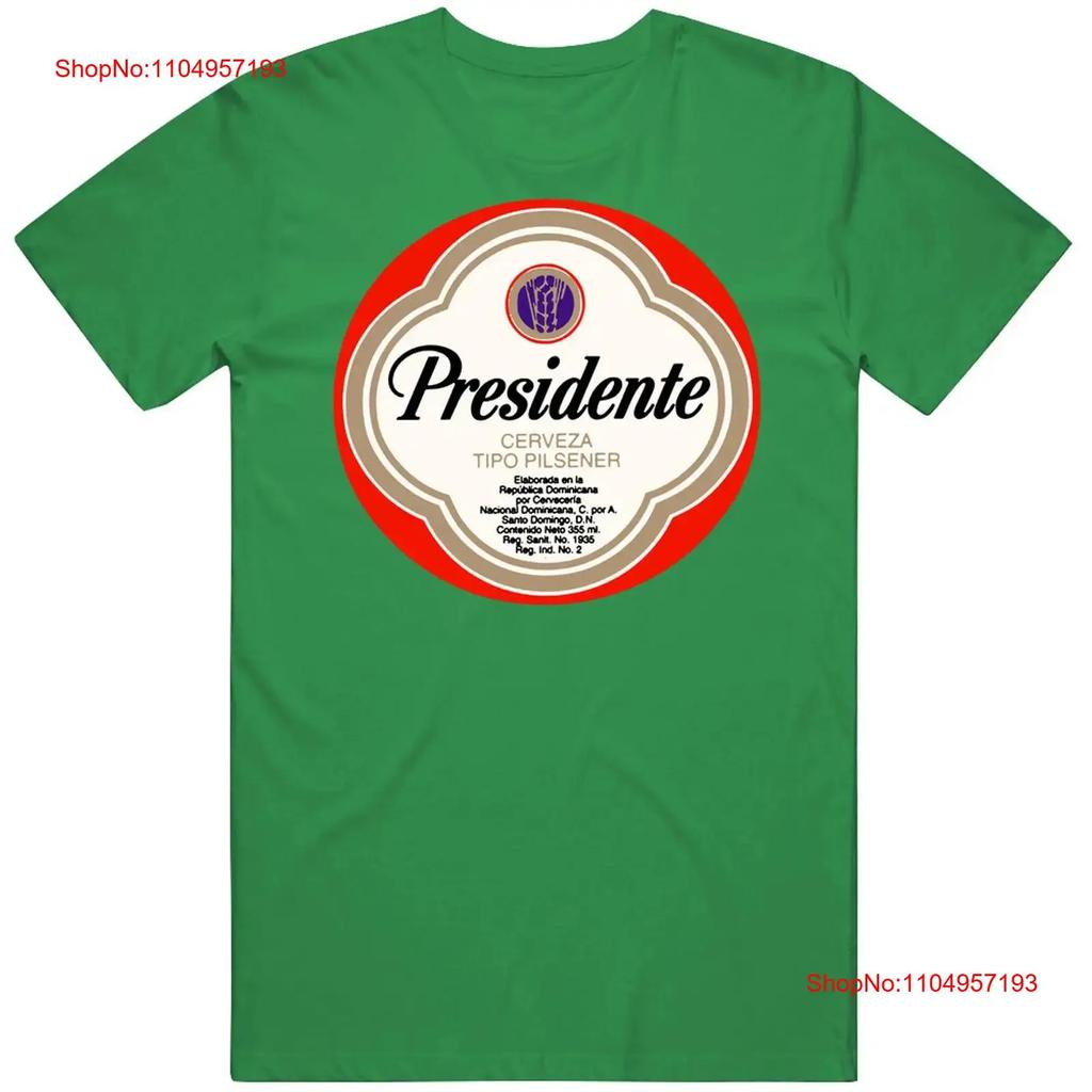 Presidente Beer Retro Brewery Logo T Shirt vintage Washed Comfortable Versatile Slightly Breathable Soft graphic Stylish homme